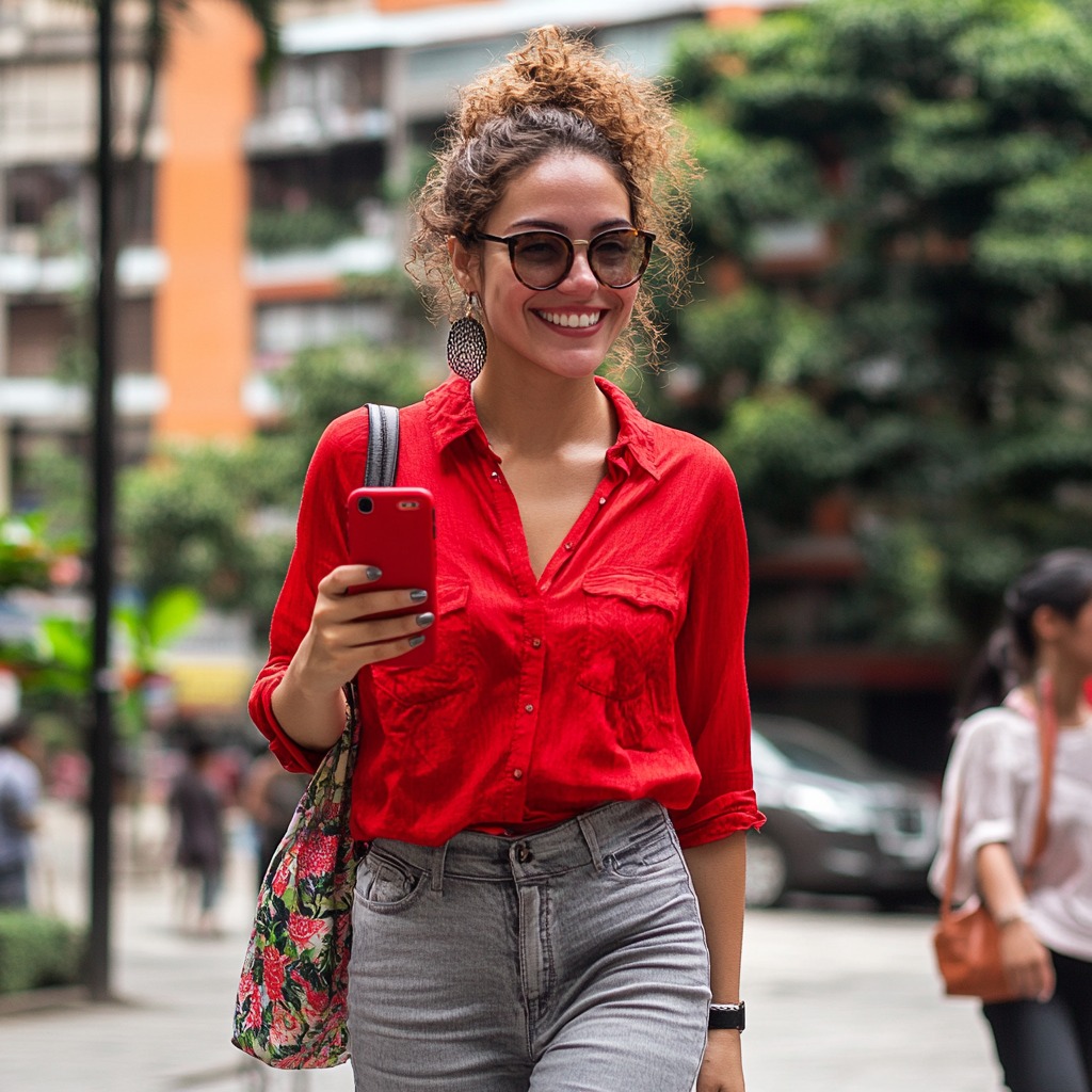 Mujer con teléfono móvil - Imagen: Blanca Campos