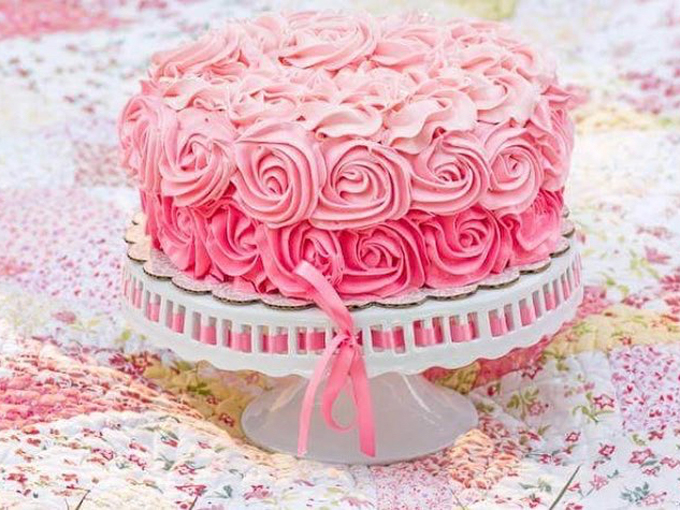 tarta de rosas