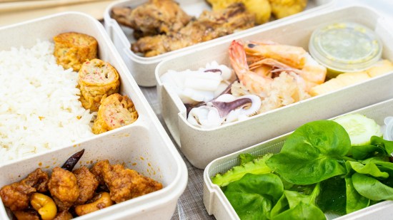 Comida en tuper