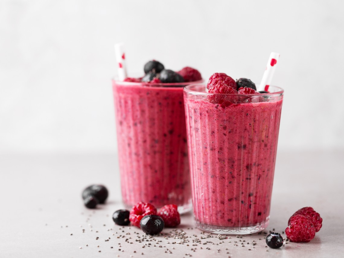 Smoothie de frutos rojos