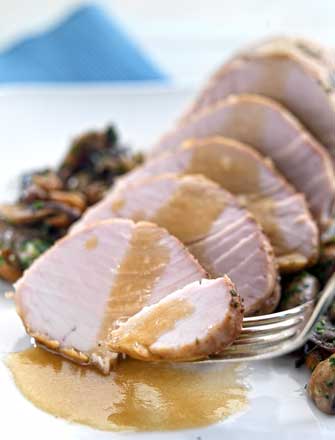 Lomo de Bonito al Horno con Setas