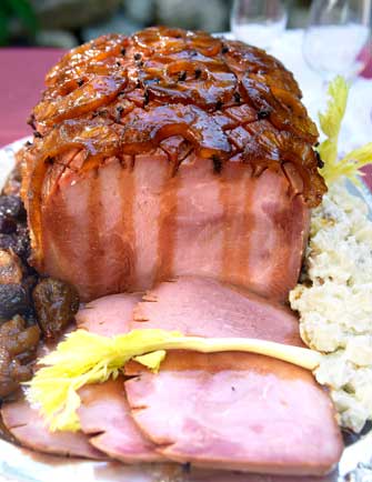 Jamón Glaseado con Piña