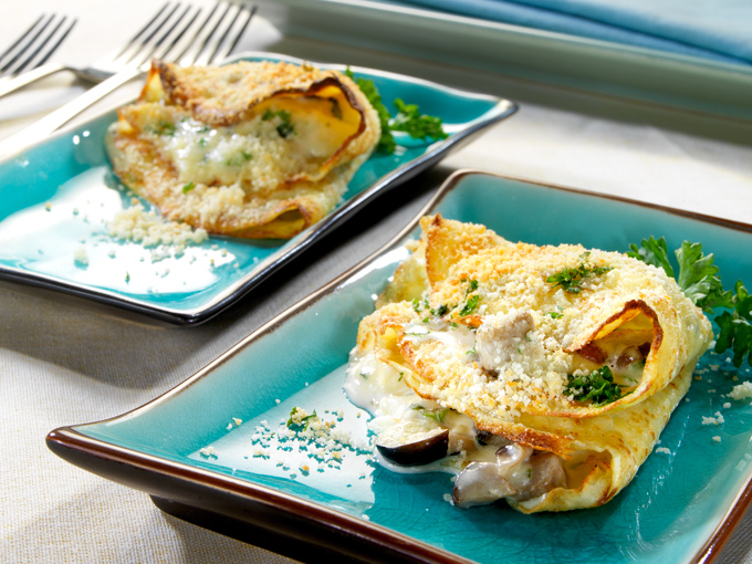 crepes rellenas de setas