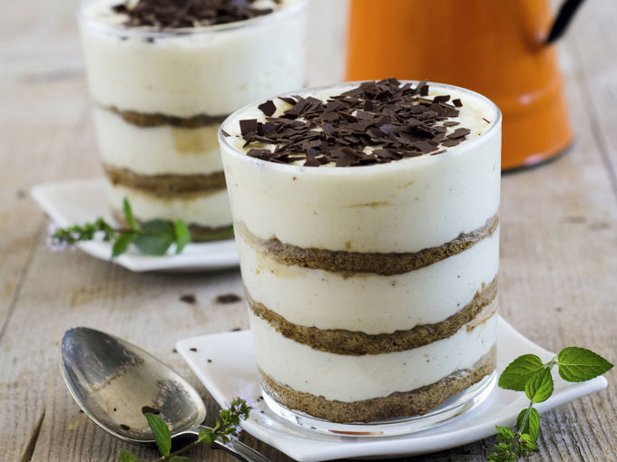 Bizcocho de café con crema de mascarpone