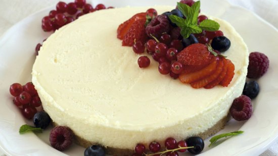 Cheesecake light sin horno