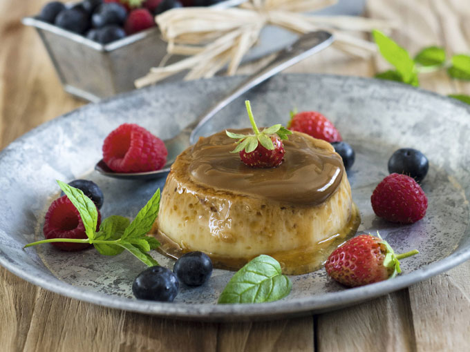 Flan de queso fácil y rápido