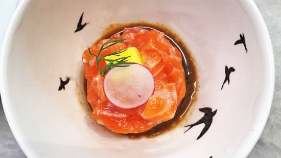 Tartar de salmón con guacamole de Mario Sandoval