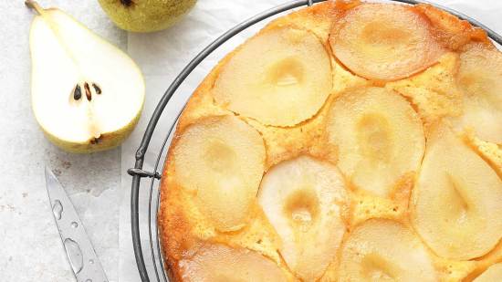 tarta de pera