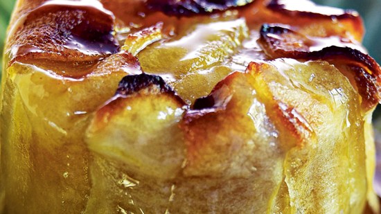 Pasteles de manzana y almendras