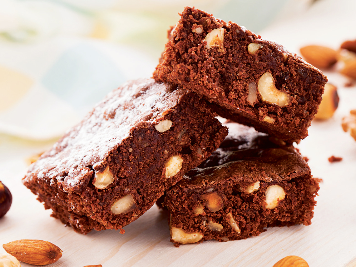 Brownie de chocolate con nueces