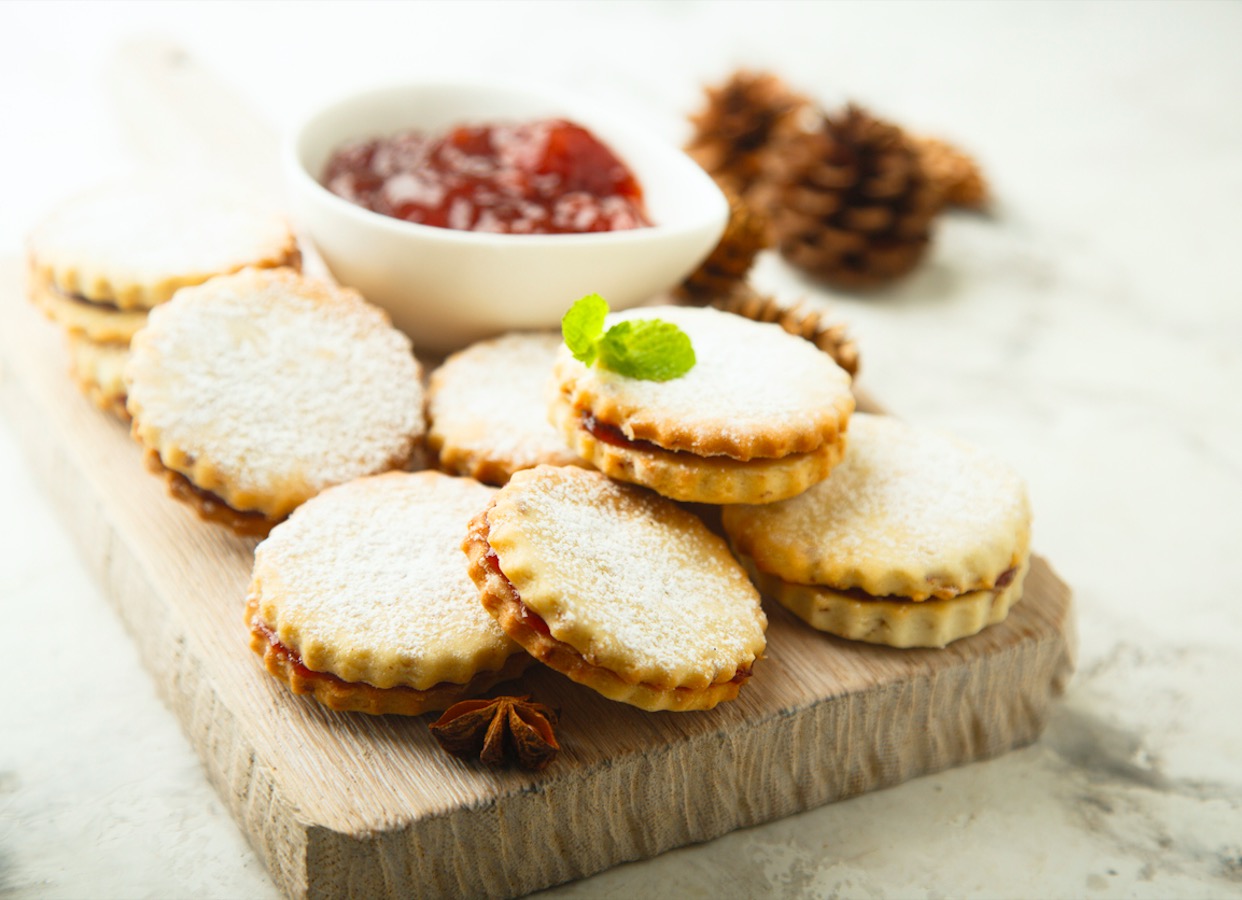 Galletas de fresa y crema