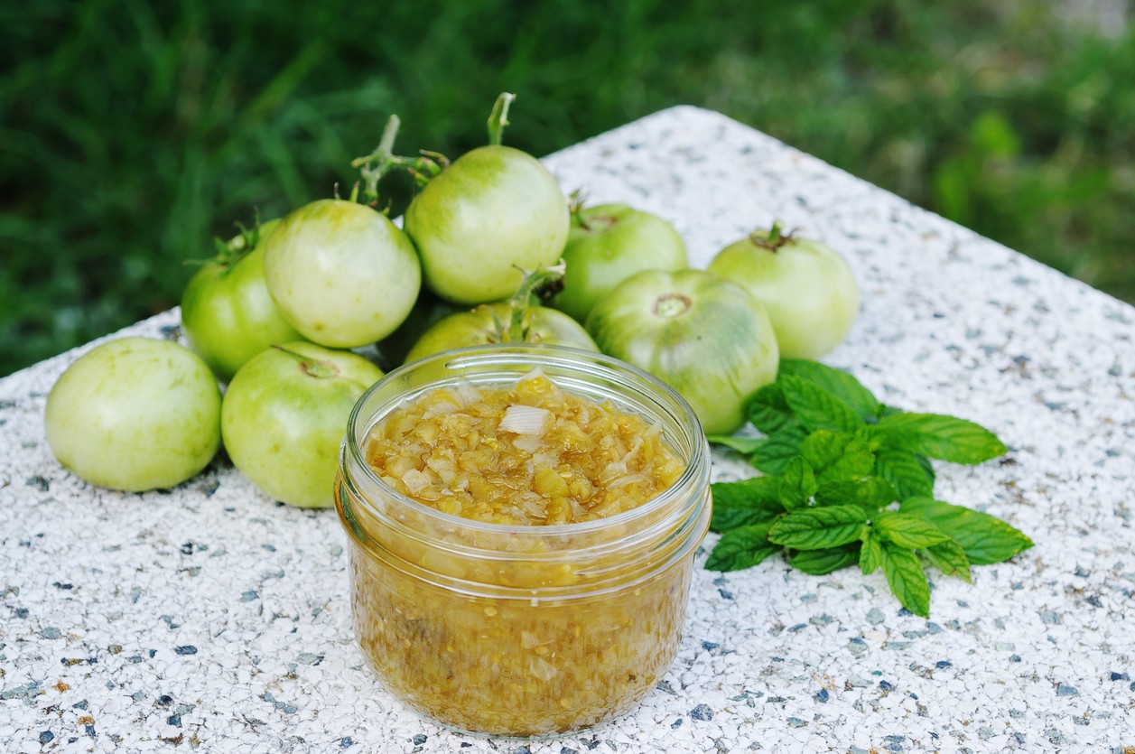 Chutney de tomate verde