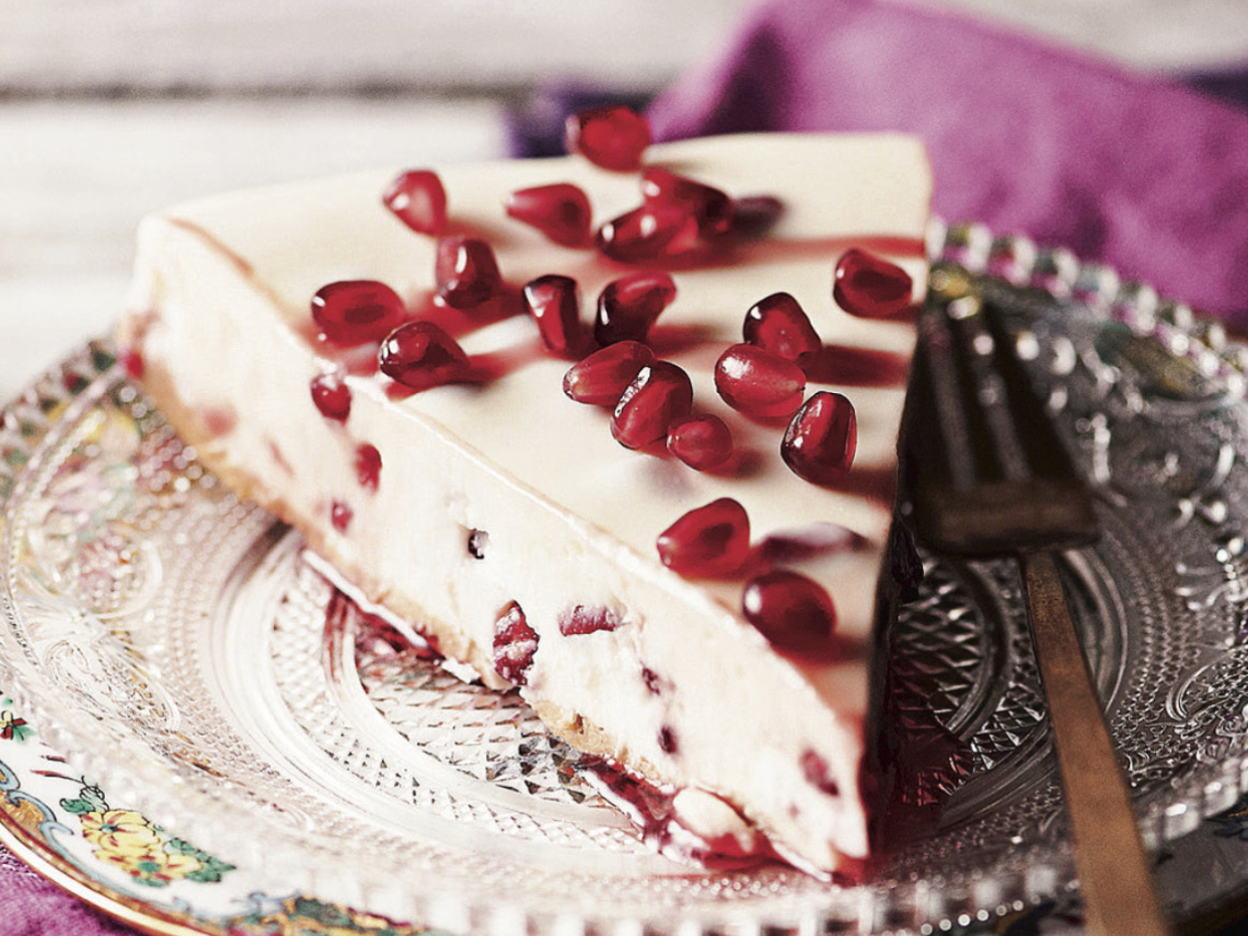 Cheesecake de granada