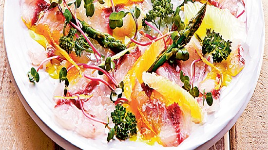 Ceviche con pomelo