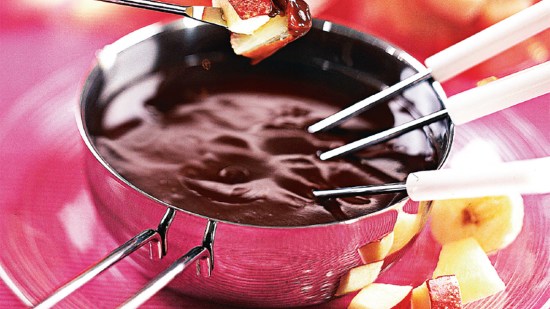 'Fondue' de chocolate picante