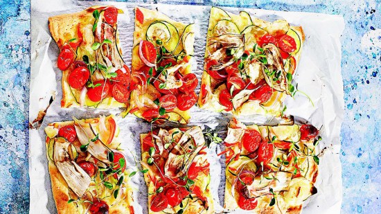 Coca de verduras