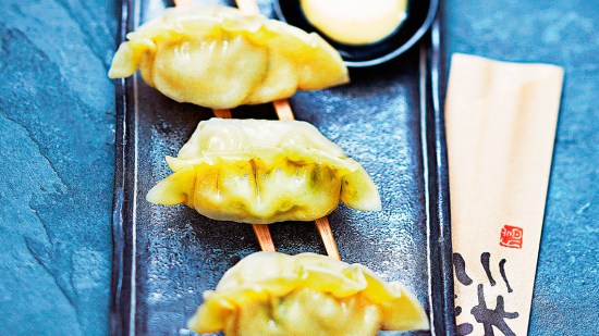 Gyozas de oreja de cerdo y col china