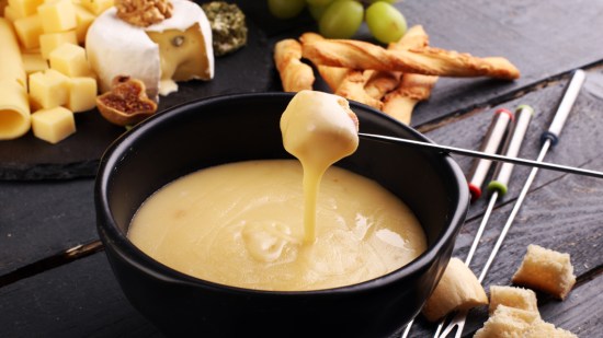 'Fondue' suiza de doble queso