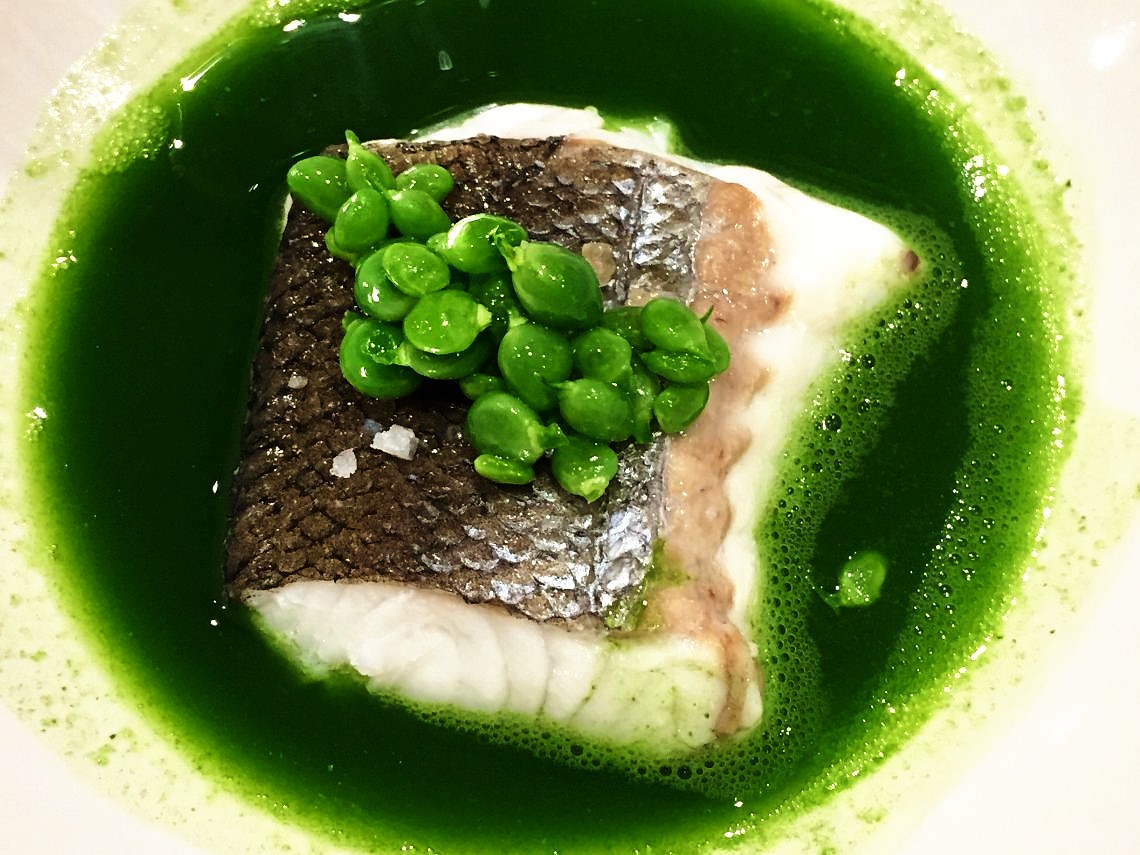 Merluza al vapor y salsa verde