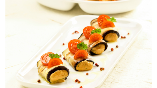 Canelones de berenjena