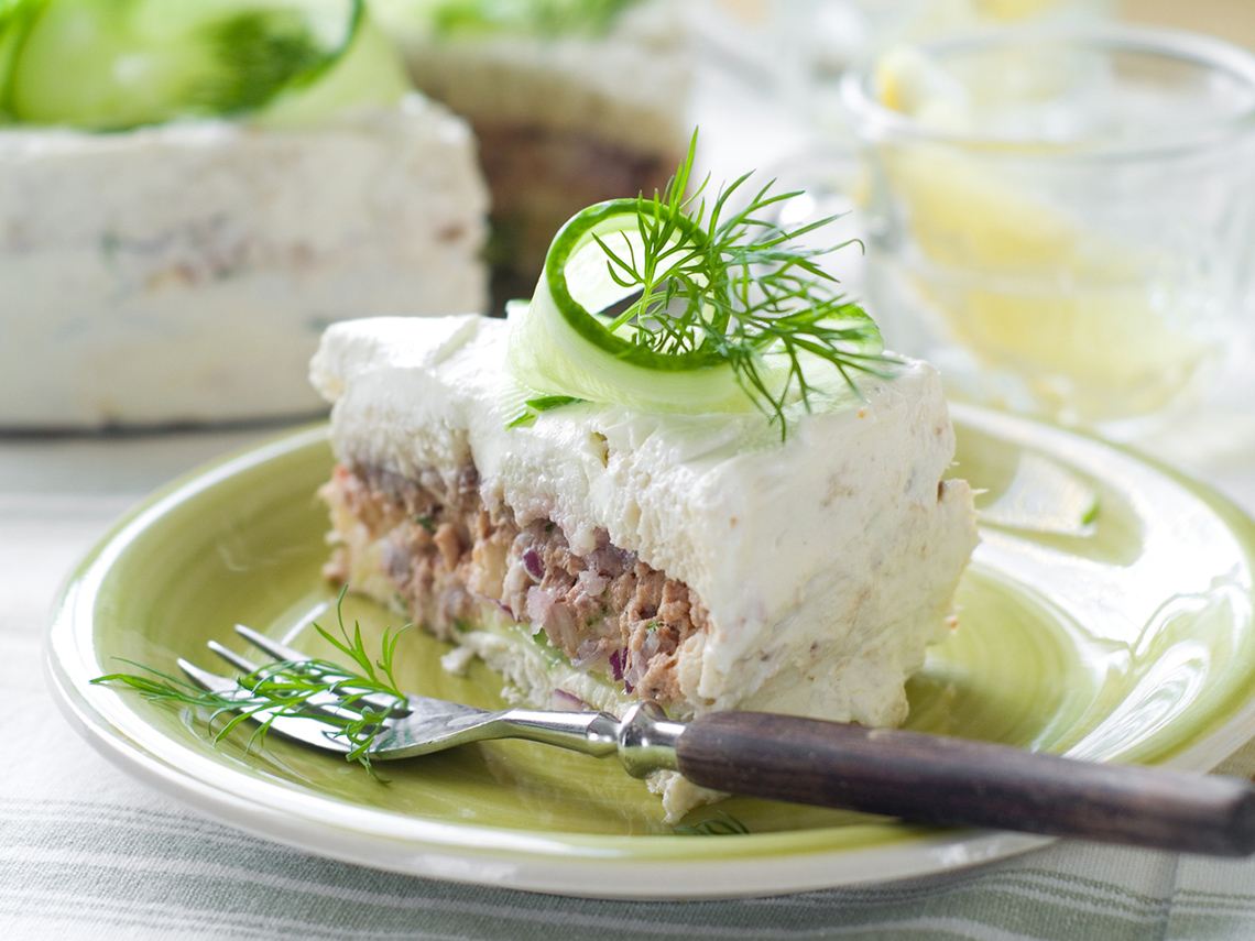pastel de atun frio