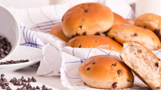 Brioche con pepitas de chocolate