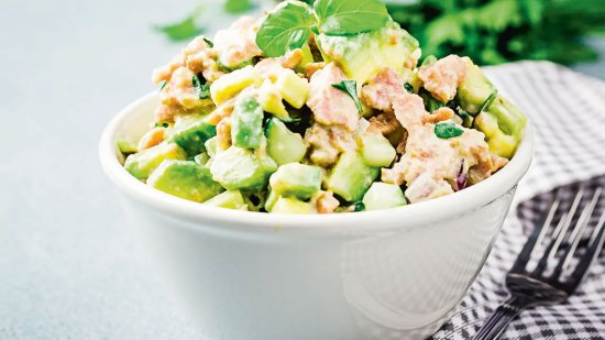 Ensalada de aguacate y pepino