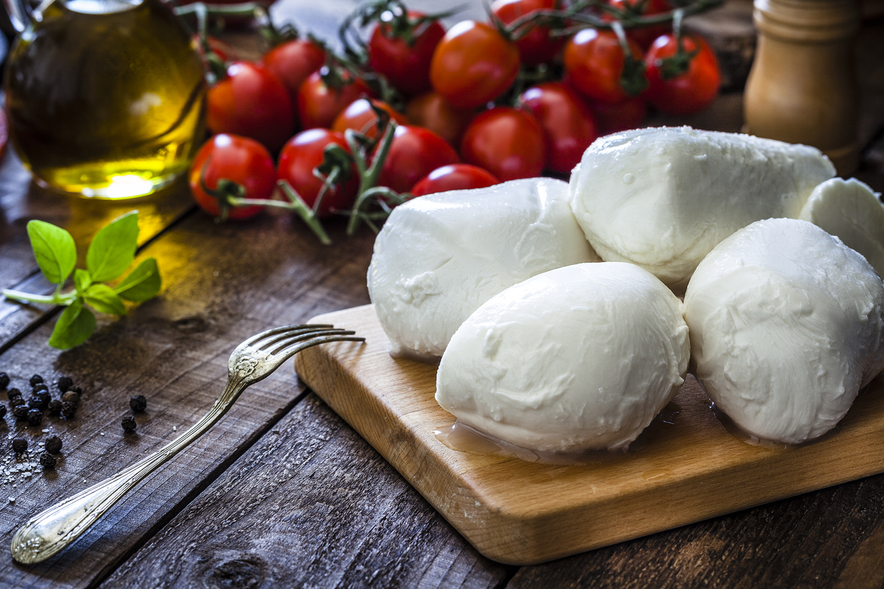 Queso mozzarella fresco