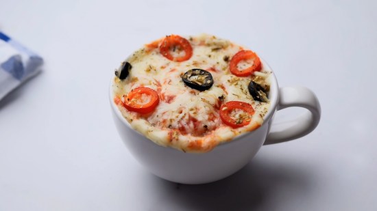 pizza a la taza
