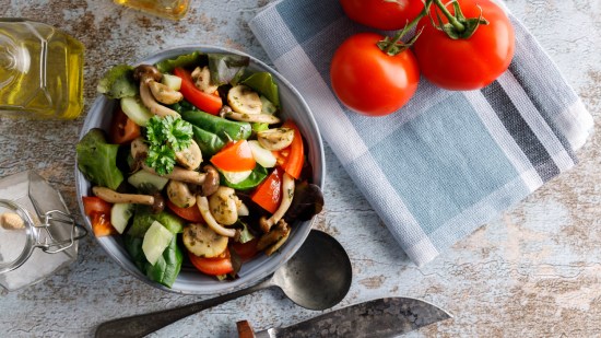 Ensalada de champiñones