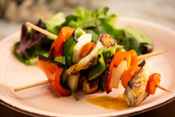 Brocheta de corvina