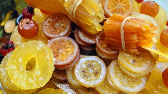 Qué es la fruta escarchada