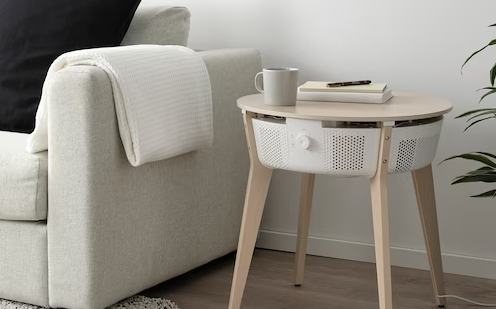 Mesa con purificador de aire, de Ikea