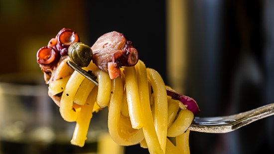 Pasta con pulpo