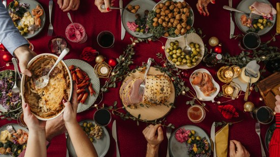 mesa de navidad