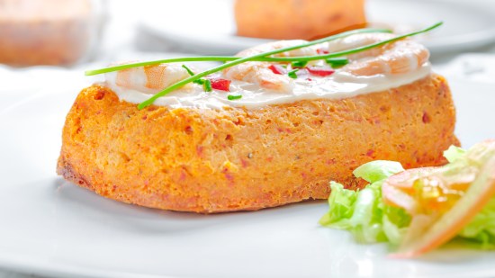 pastel de merluza y langostinos