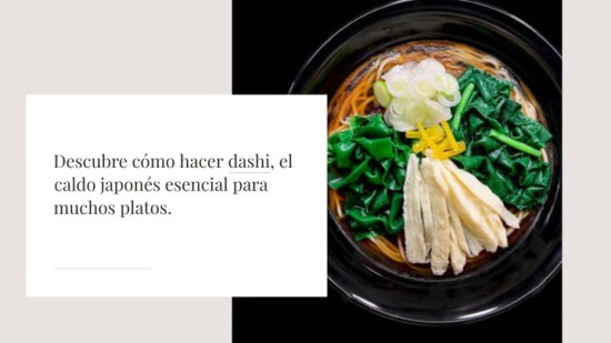 Dashi, el tradicional caldo de pescado japonés