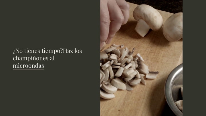 ¿No tienes tiempo para cocinar? Haz los champiñones al microondas