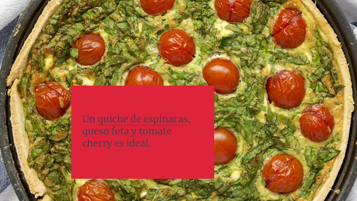 Quiche De Espinacas Queso Feta Y Tomate