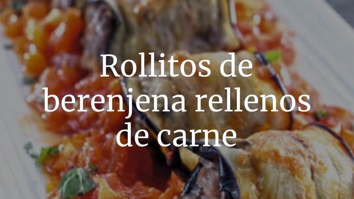 Rollitos de berenjena rellenos de carne
