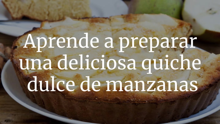 Aprende a preparar una deliciosa quiche dulce de manzanas