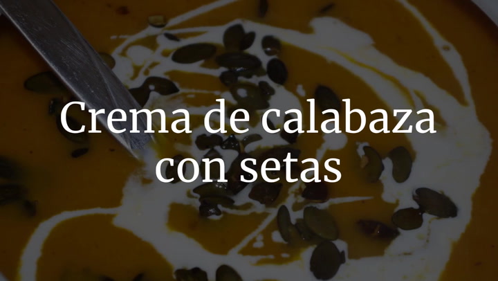 Crema De Calabaza Con Setas