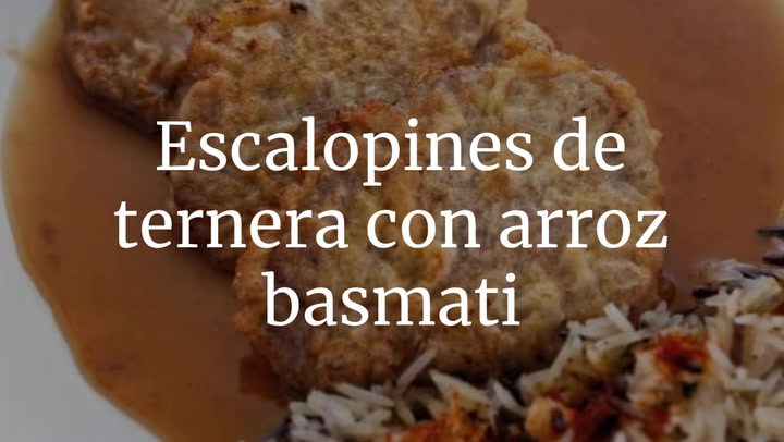 Escalopines De Ternera Con Arroz Basmati