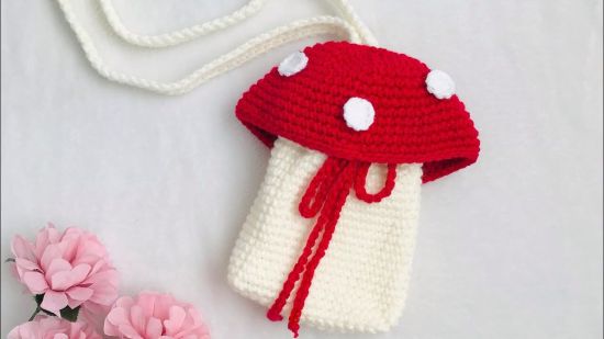 Bolso en forma de seta