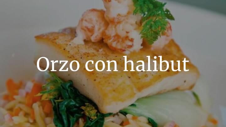 Orzo Con Halibut