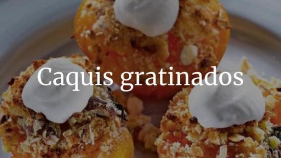 Caquis Gratinados