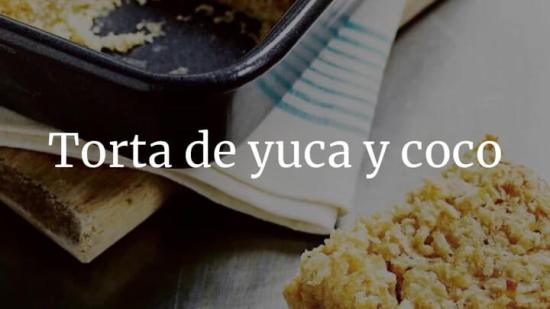 Torta De Yuca Y Coco