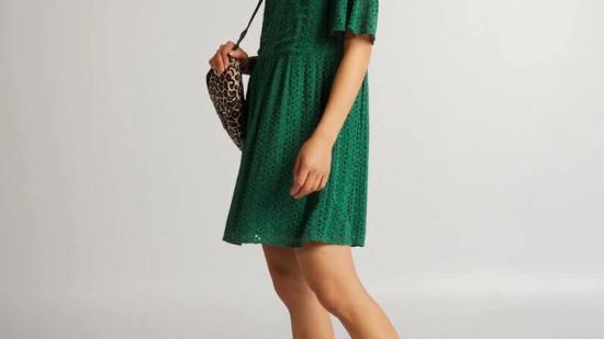 Vestido verde Kiabi