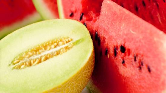 Sandía y melón, dos frutas de verano