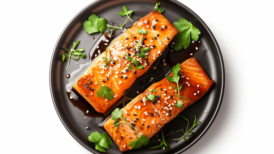 Plato de salmón